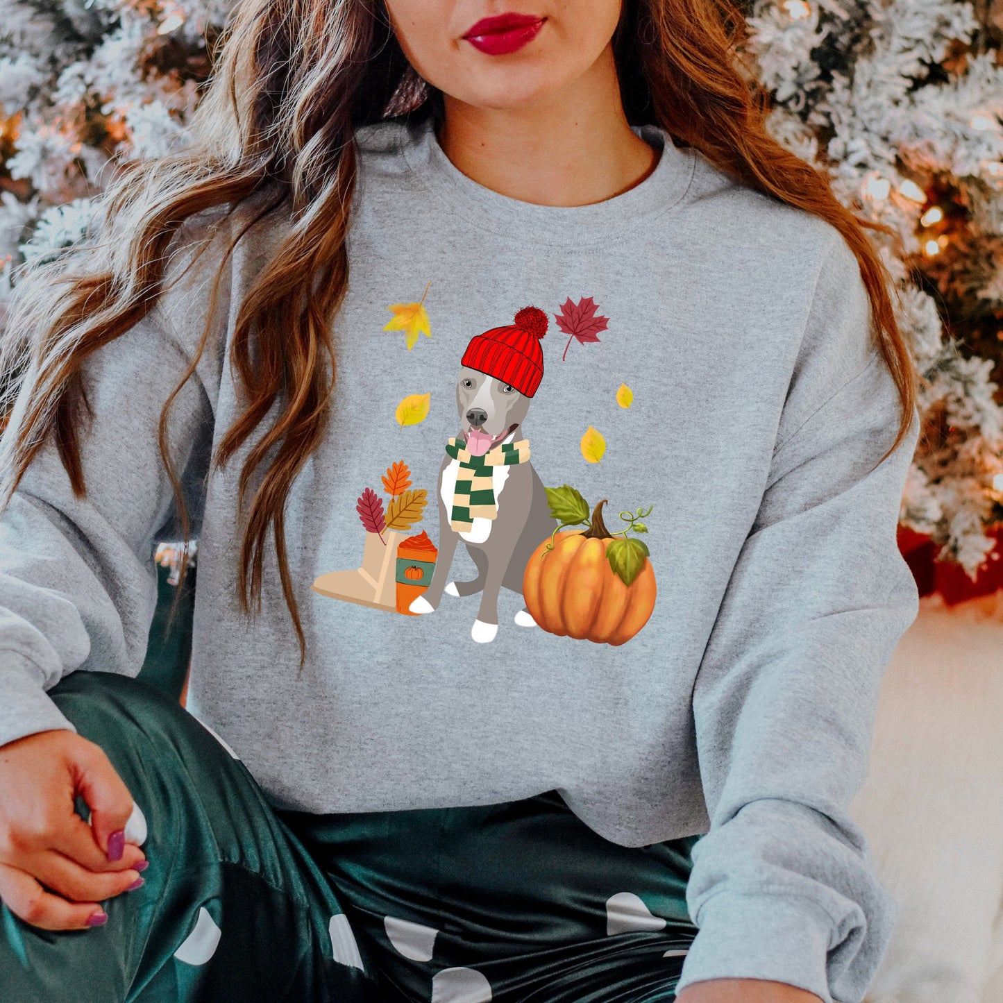 Pitbull And Pumpkin Fall Sweatshirt | 13 Pitty Options ywd4kc-br.myshopify.com