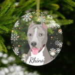 Pitbull Christmas Ornament | Personalized | Glass ywd4kc-br.myshopify.com
