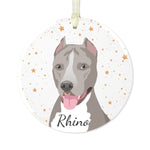 Pitbull Christmas Ornament | Personalized | Glass ywd4kc-br.myshopify.com