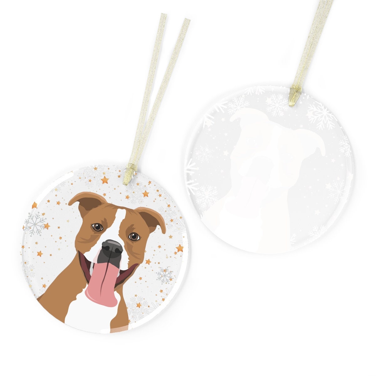 Pitbull Christmas ornament glass, Pitbulls first Christmas, Pitbull gifts, Pitbull mom gifts, Pitbull dad gifts, adopt dont shop gifts ywd4kc-br.myshopify.com