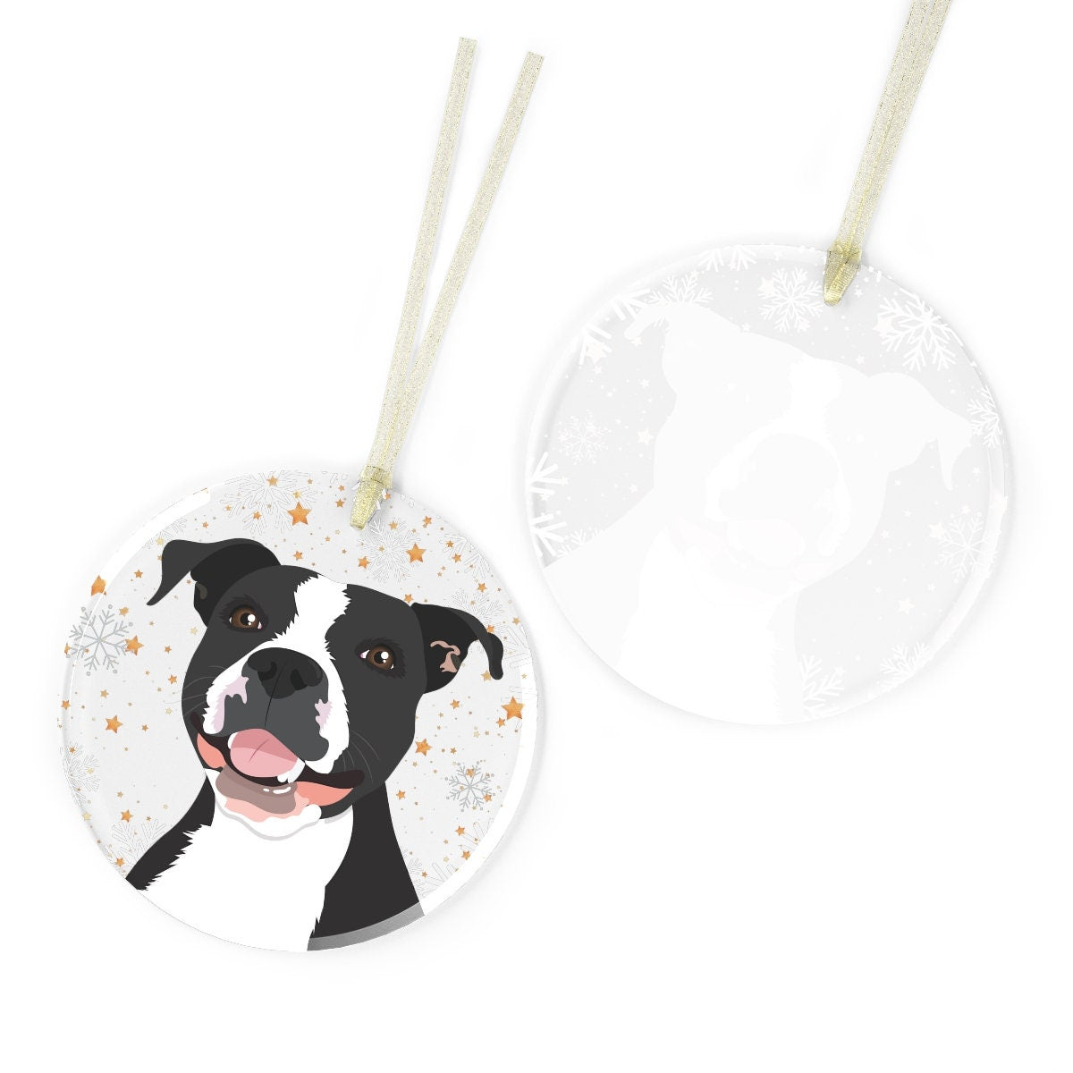 Pitbull Christmas ornament glass, Pitbulls first Christmas, Pitbull gifts, Pitbull mom gifts, Pitbull dad gifts, adopt dont shop gifts ywd4kc-br.myshopify.com