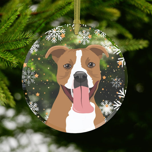 Pitbull Christmas ornament glass, Pitbulls first Christmas, Pitbull gifts, Pitbull mom gifts, Pitbull dad gifts, adopt dont shop gifts ywd4kc-br.myshopify.com