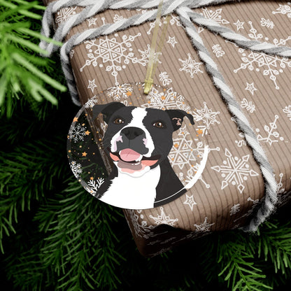 Pitbull Christmas ornament glass, Pitbulls first Christmas, Pitbull gifts, Pitbull mom gifts, Pitbull dad gifts, adopt dont shop gifts ywd4kc-br.myshopify.com