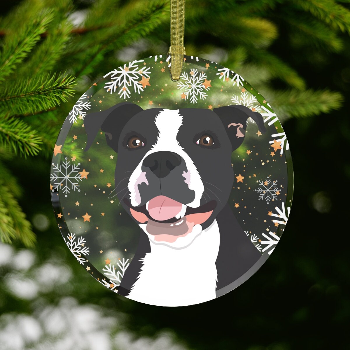 Pitbull Christmas ornament glass, Pitbulls first Christmas, Pitbull gifts, Pitbull mom gifts, Pitbull dad gifts, adopt dont shop gifts ywd4kc-br.myshopify.com