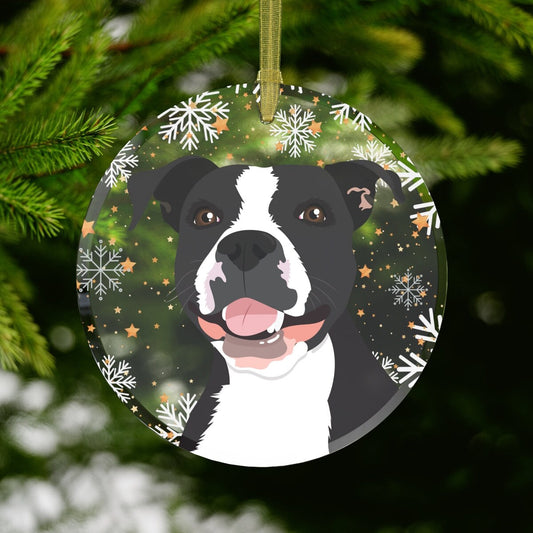 Pitbull Christmas ornament glass, Pitbulls first Christmas, Pitbull gifts, Pitbull mom gifts, Pitbull dad gifts, adopt dont shop gifts ywd4kc-br.myshopify.com