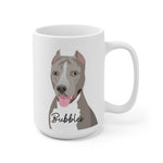 Pitbull Coffee Mug | With Dogs Name ywd4kc-br.myshopify.com