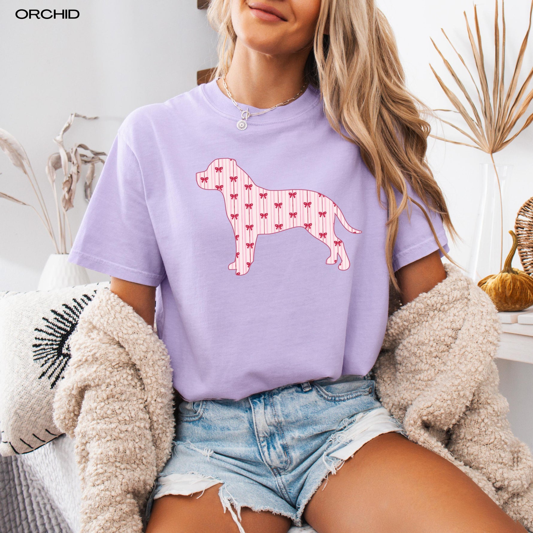 Pitbull Silhouette Bows Shirt ywd4kc-br.myshopify.com