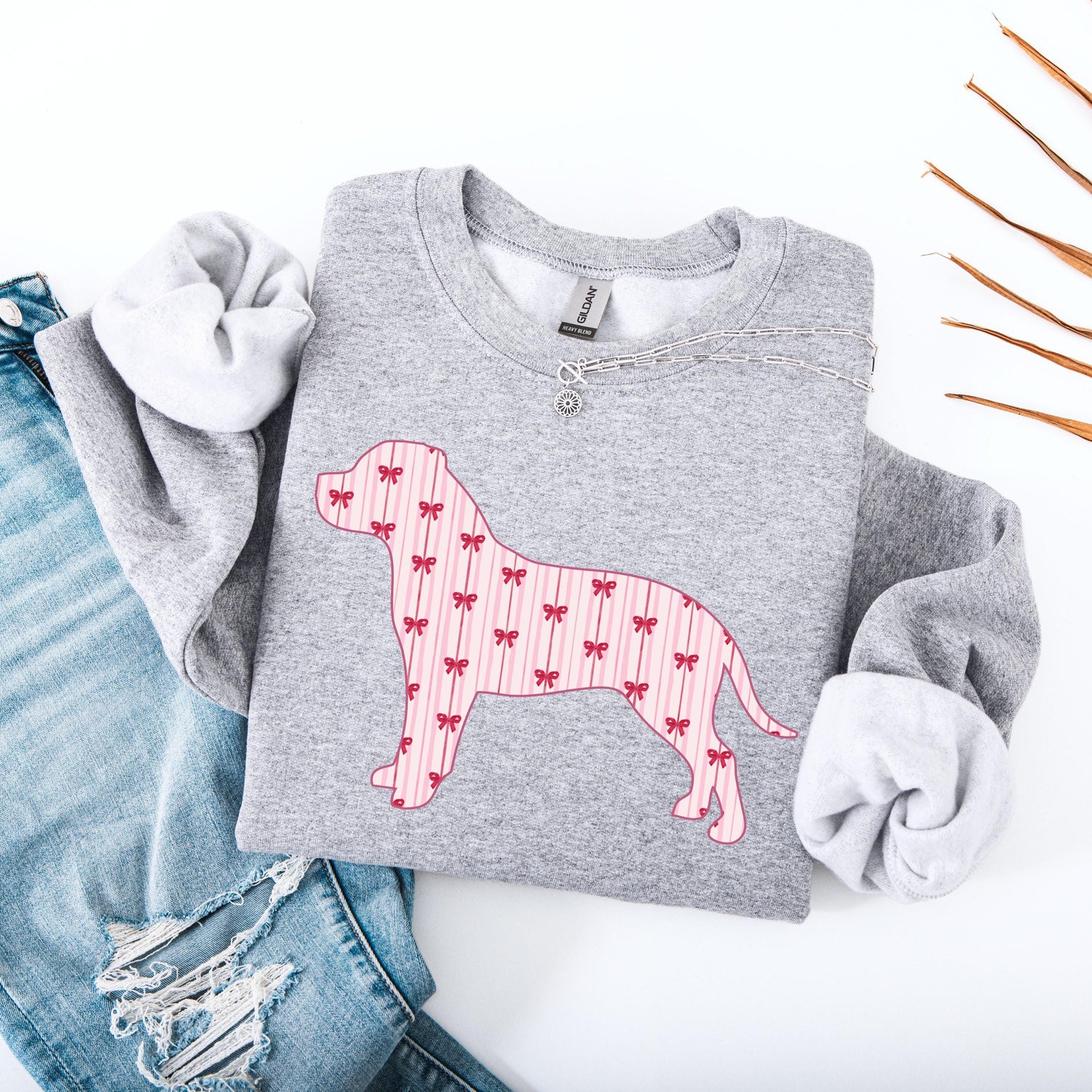 Pitbull Silhouette Bows Shirt ywd4kc-br.myshopify.com