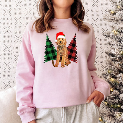 Plaid Christmas Tree Doodle Sweatshirt ywd4kc-br.myshopify.com