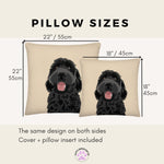 Premium Black Goldendoodle Pillow ywd4kc-br.myshopify.com