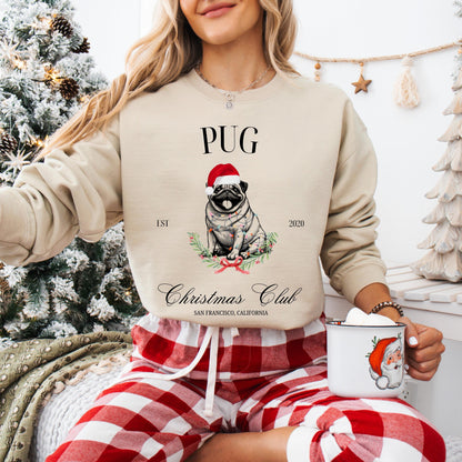 Pug Christmas Club Sweatshirt ywd4kc-br.myshopify.com