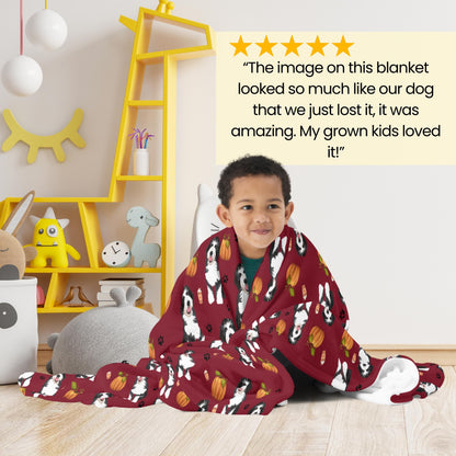 Pumpkin Fall Bernedoodle Blanket | Doodle Gifts ywd4kc-br.myshopify.com