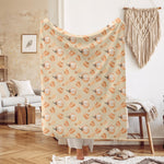 Pumpkin Golden Retriever Blanket ywd4kc-br.myshopify.com