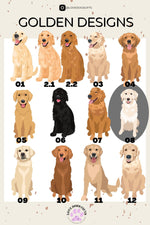 Pumpkin Golden Retriever Tea Towel ywd4kc-br.myshopify.com