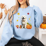 Pumpkin Great Pyrenees Sweatshirt ywd4kc-br.myshopify.com