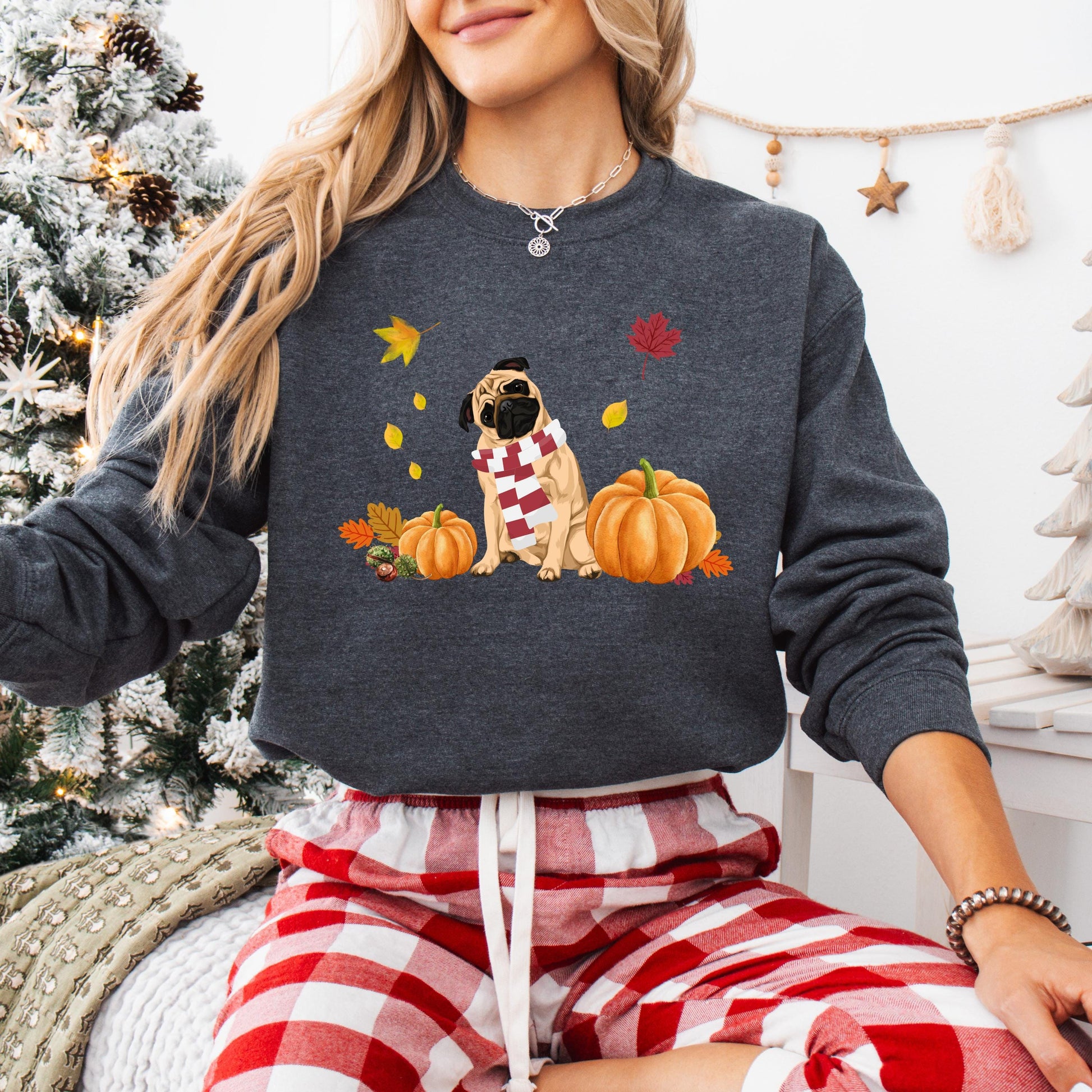 Pumpkin Pug Sweatshirt | 7 Pug Designs ywd4kc-br.myshopify.com