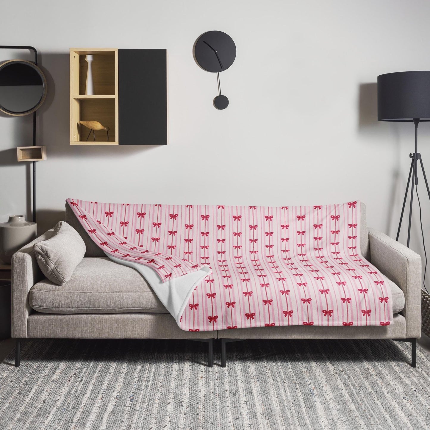 Red Bow Stripes Blanket ywd4kc-br.myshopify.com