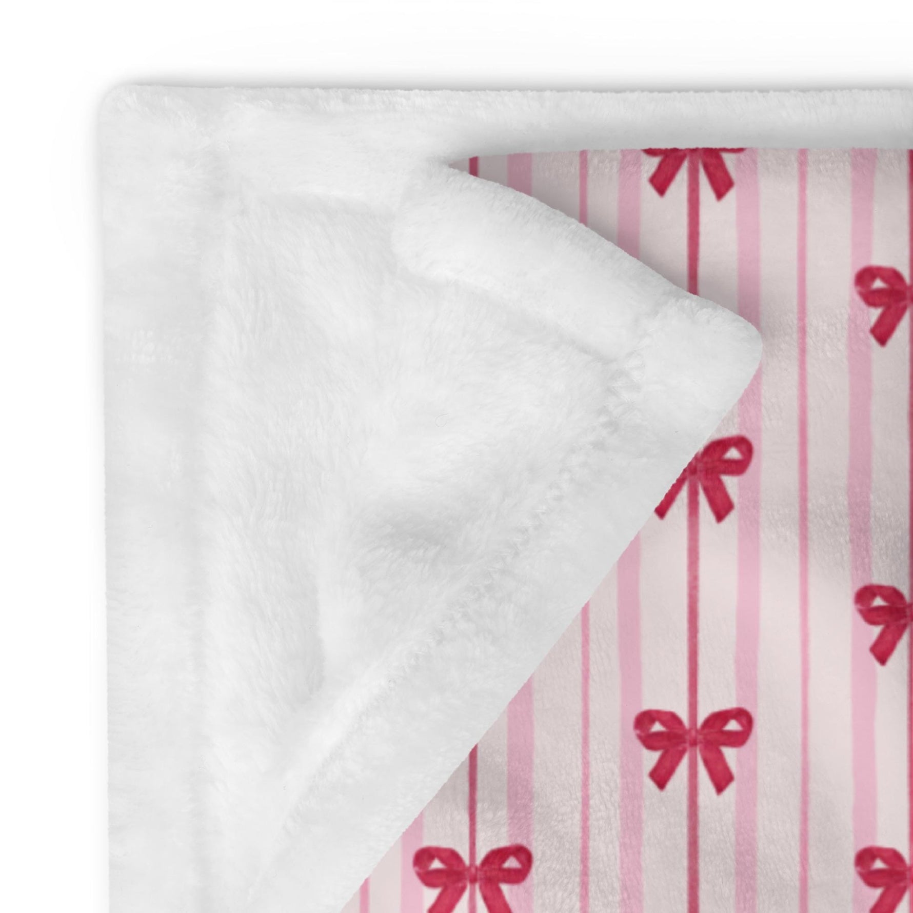Red Bow Stripes Blanket ywd4kc-br.myshopify.com