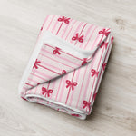 Red Bow Stripes Blanket ywd4kc-br.myshopify.com