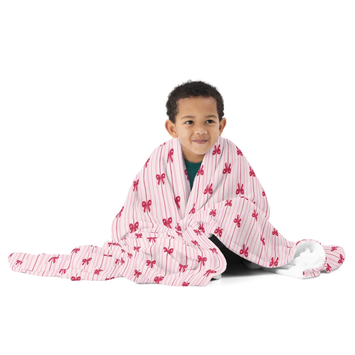 Red Bow Stripes Blanket ywd4kc-br.myshopify.com