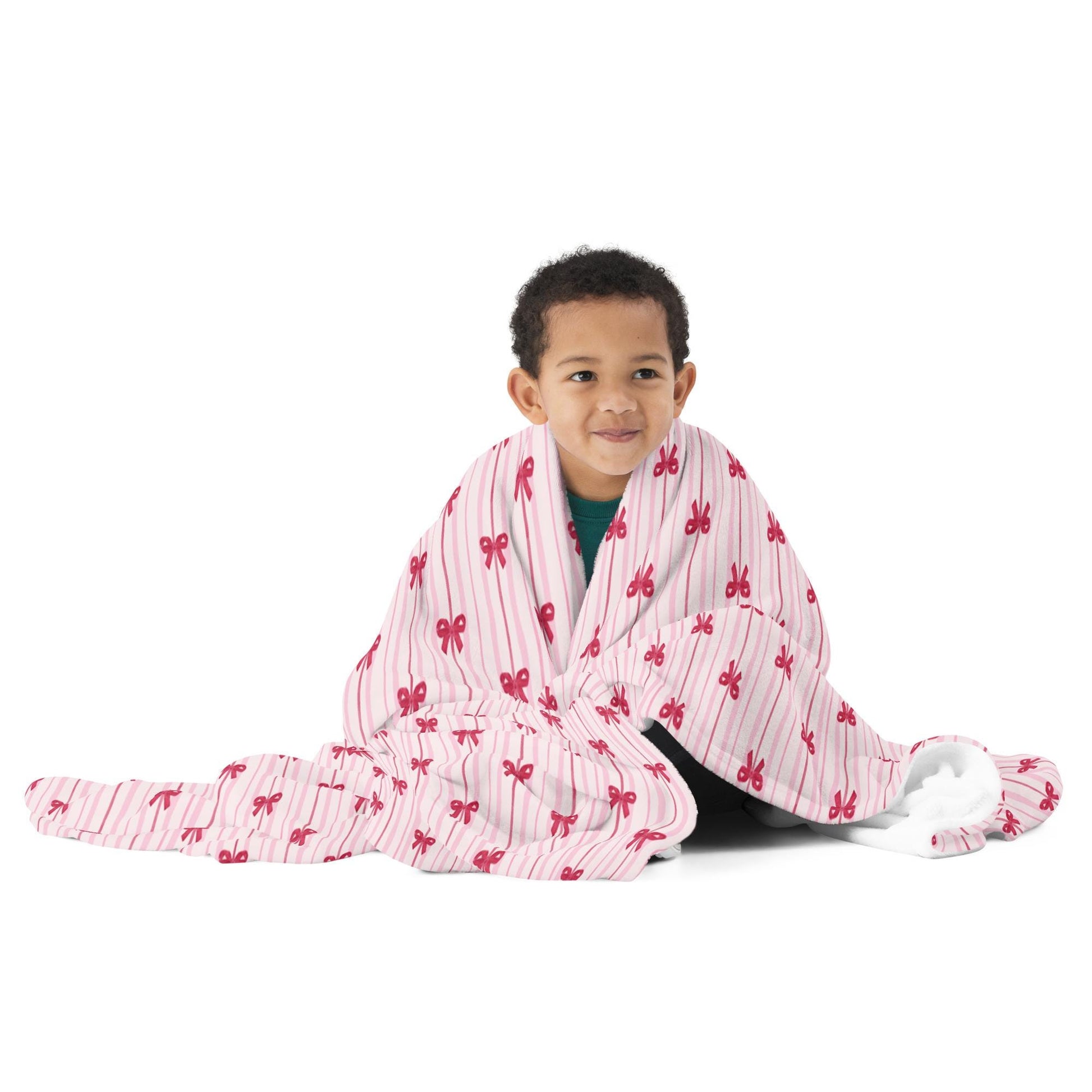 Red Bow Stripes Blanket ywd4kc-br.myshopify.com