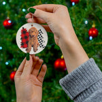 Red Doodle Christmas Ornament | Ceramic Dog Tree Decoration ywd4kc-br.myshopify.com