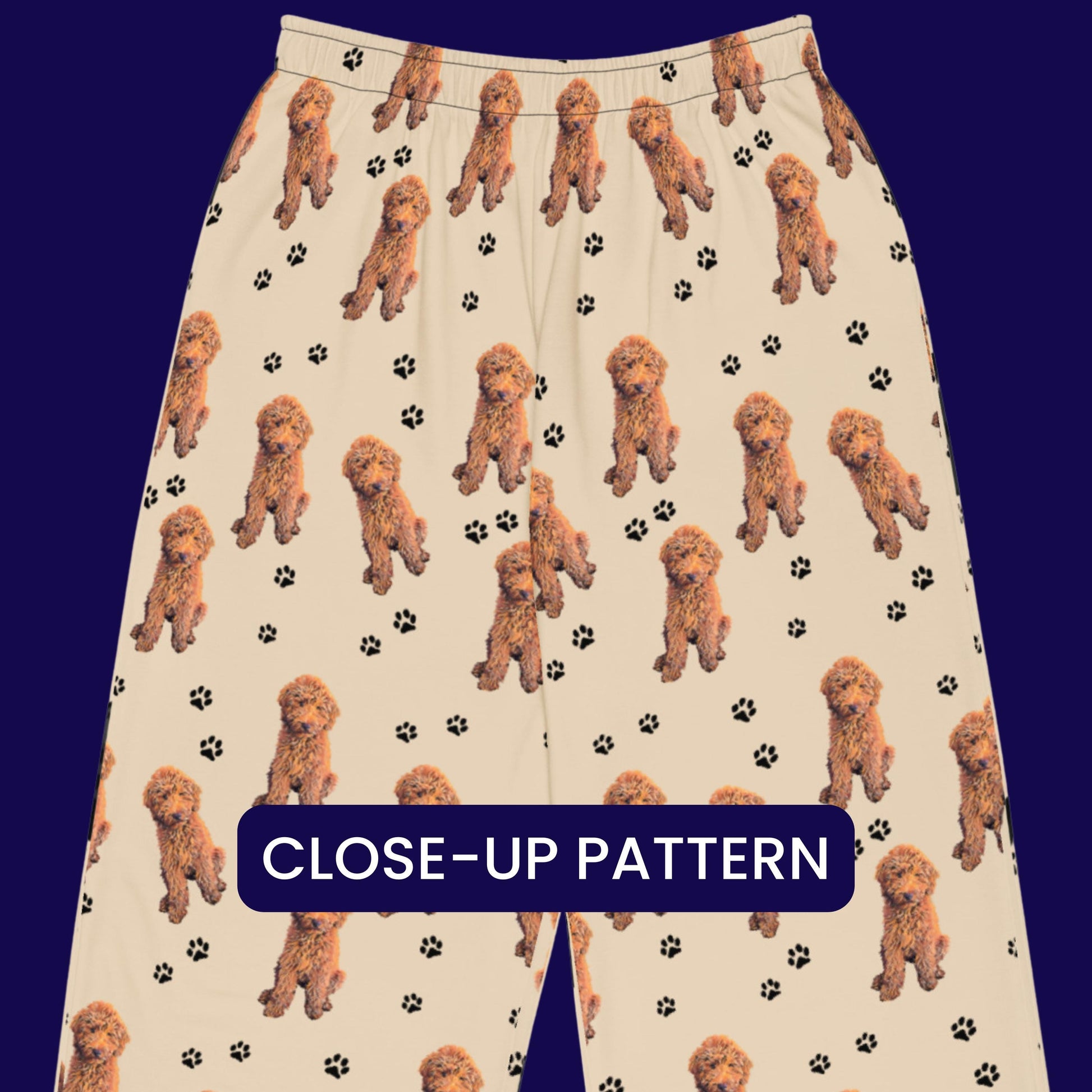 Red Doodle Pajama Pants With Dog Paws ywd4kc-br.myshopify.com