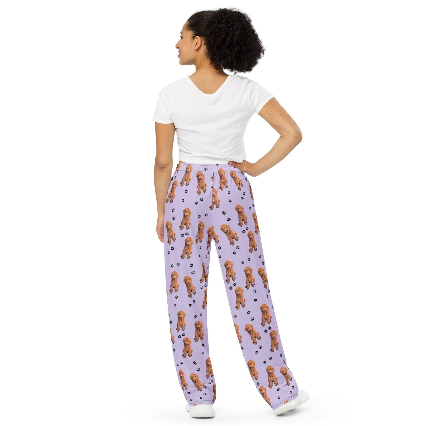 Red Doodle Pajama Pants With Dog Paws ywd4kc-br.myshopify.com