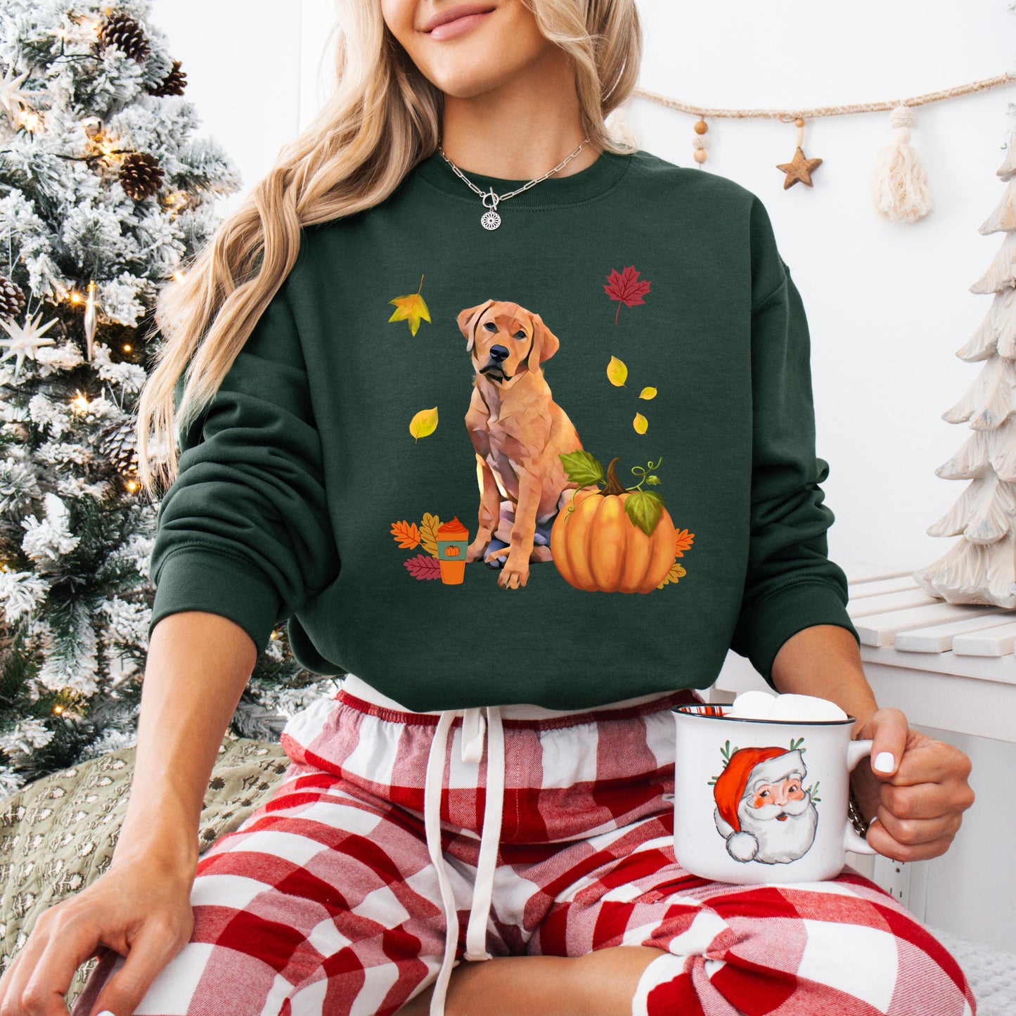 Red Fox Labrador Fall Sweatshirt, Labrador Retriever Gifts, Red Fox Labrador Mom, Christmas Stocking Stuffer, Fox Red Labrador Shirt ywd4kc-br.myshopify.com