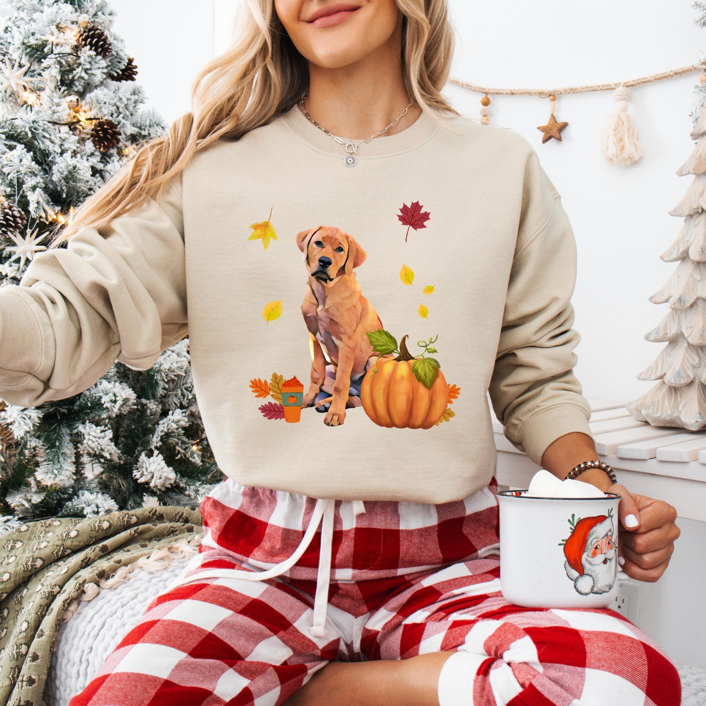Red Fox Labrador Fall Sweatshirt, Labrador Retriever Gifts, Red Fox Labrador Mom, Christmas Stocking Stuffer, Fox Red Labrador Shirt ywd4kc-br.myshopify.com