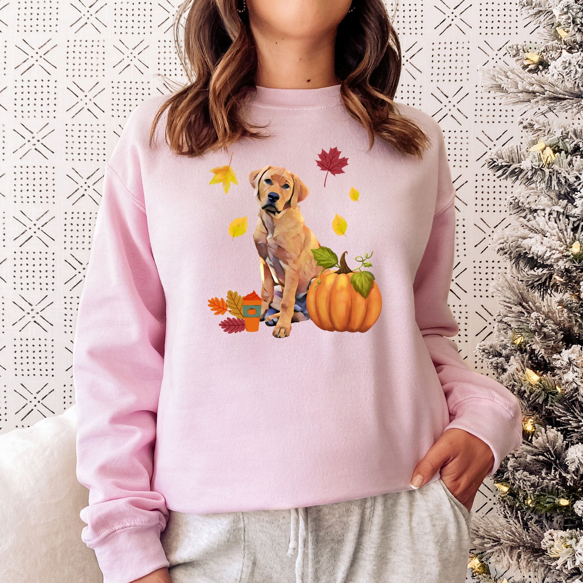 Red Fox Labrador Fall Sweatshirt, Labrador Retriever Gifts, Red Fox Labrador Mom, Christmas Stocking Stuffer, Fox Red Labrador Shirt ywd4kc-br.myshopify.com