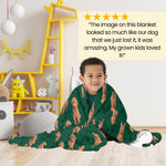 Red Goldendoodle Blanket With Paws ywd4kc-br.myshopify.com