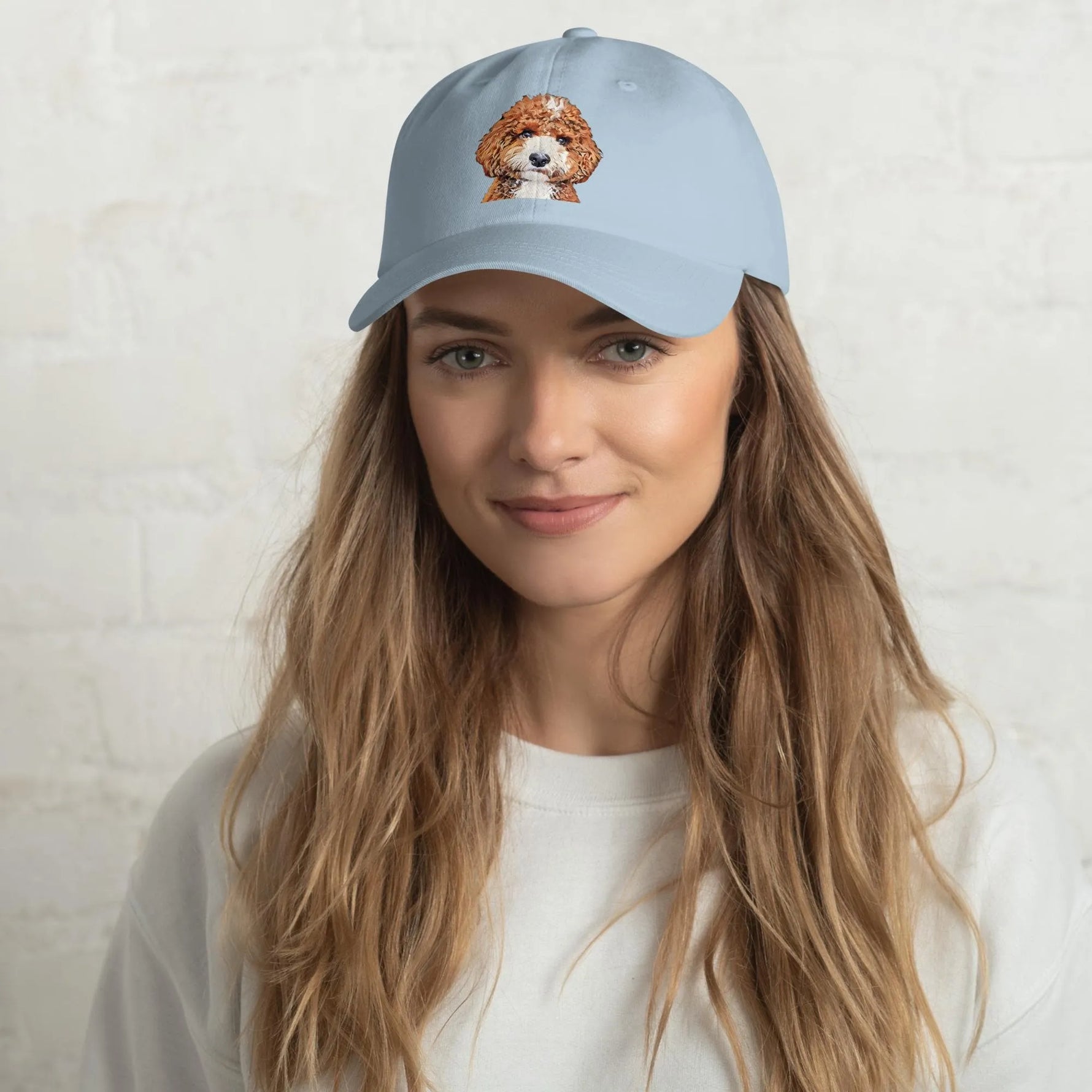 Red Parti Goldendoodle Hat | Dog Mom Summer Hat ywd4kc-br.myshopify.com