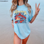 Retro American Babe Rollerskater Shirt ywd4kc-br.myshopify.com