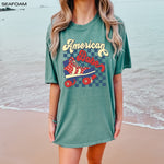 Retro American Babe Rollerskater Shirt ywd4kc-br.myshopify.com