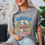 Retro American Cowgirl Shirt ywd4kc-br.myshopify.com