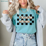 Retro Checkered Vizsla Mom T-Shirt ywd4kc-br.myshopify.com