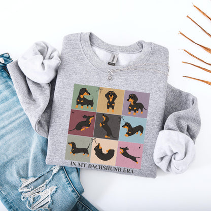 Retro In My Dachshund Era Sweatshirt, T-Shirt ywd4kc-br.myshopify.com