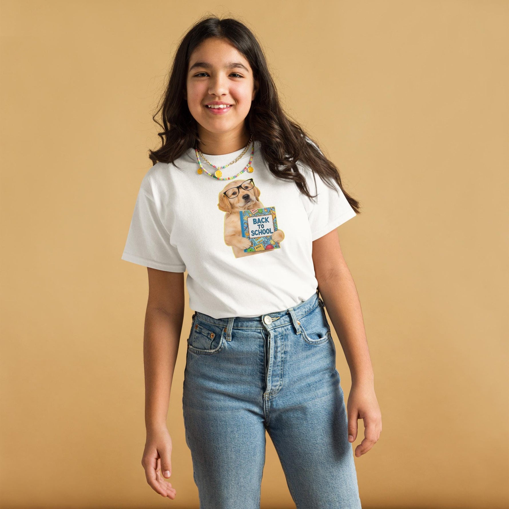 Smart Golden Puppy Back To School Youth T-Shirt ywd4kc-br.myshopify.com