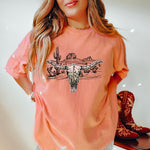 Southwestern Skull Comfort Colors T-Shirt ywd4kc-br.myshopify.com