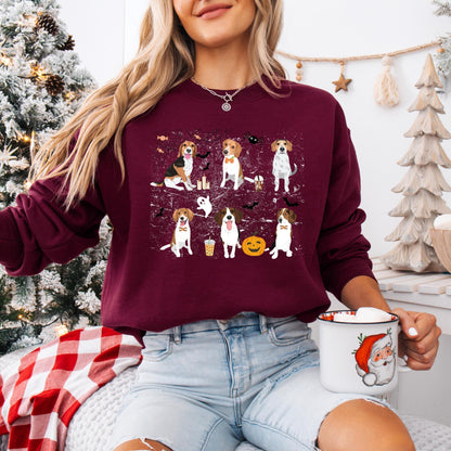 Spooky Halloween Beagle Sweatshirt ywd4kc-br.myshopify.com