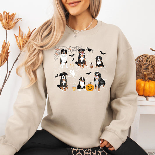 Spooky Halloween Bernese Mountain Dog Sweatshirt ywd4kc-br.myshopify.com