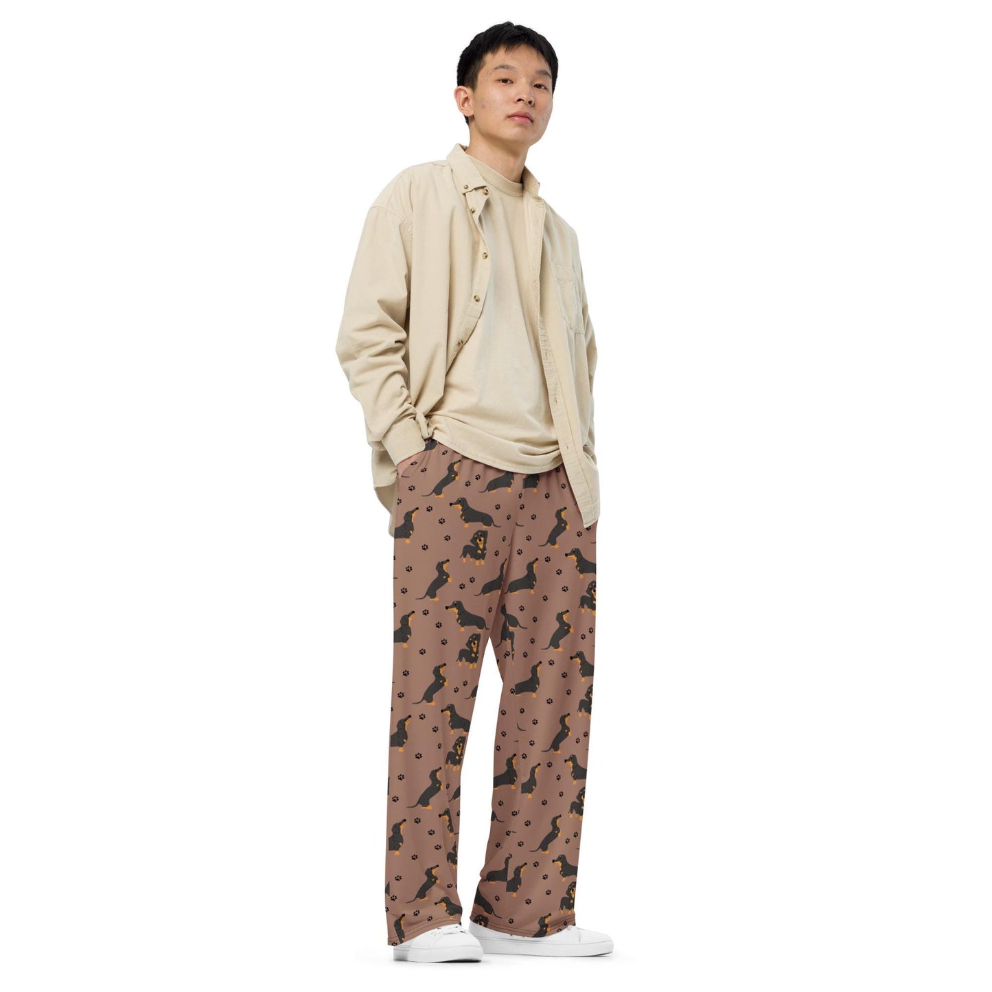 Tan Dachshund Pajama Pants | Inclusive Sizing ywd4kc-br.myshopify.com