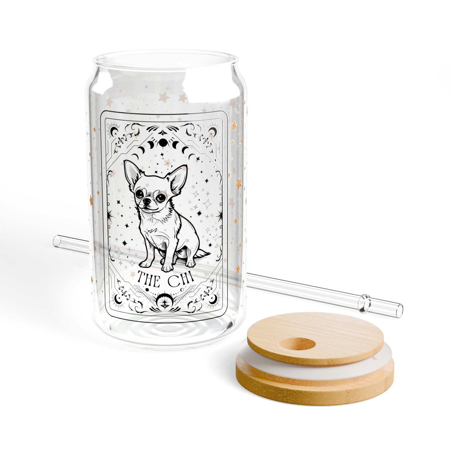 Tarot Chihuahua Tumbler Glass ywd4kc-br.myshopify.com