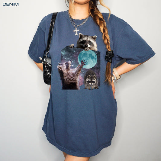 Three Raccoons Vintage Graphic T-Shirt ywd4kc-br.myshopify.com