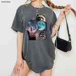 Three Raccoons Vintage Graphic T-Shirt ywd4kc-br.myshopify.com
