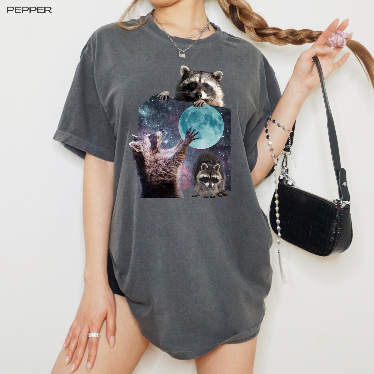 Three Raccoons Vintage Graphic T-Shirt ywd4kc-br.myshopify.com