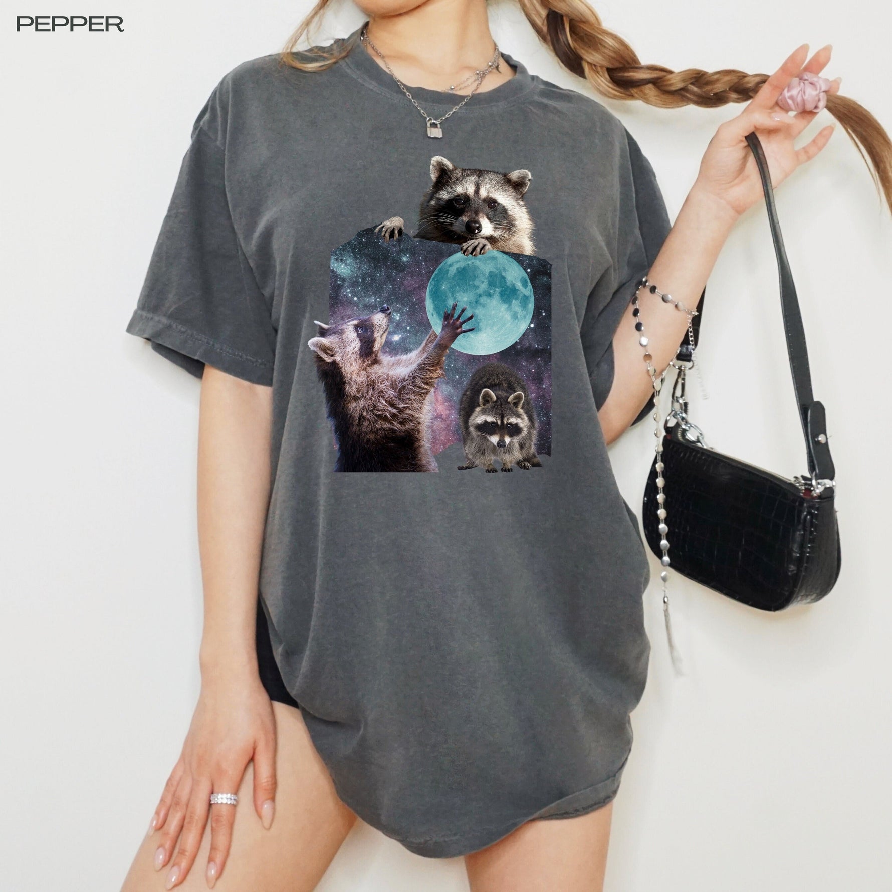 Three Raccoons Vintage Graphic T-Shirt ywd4kc-br.myshopify.com