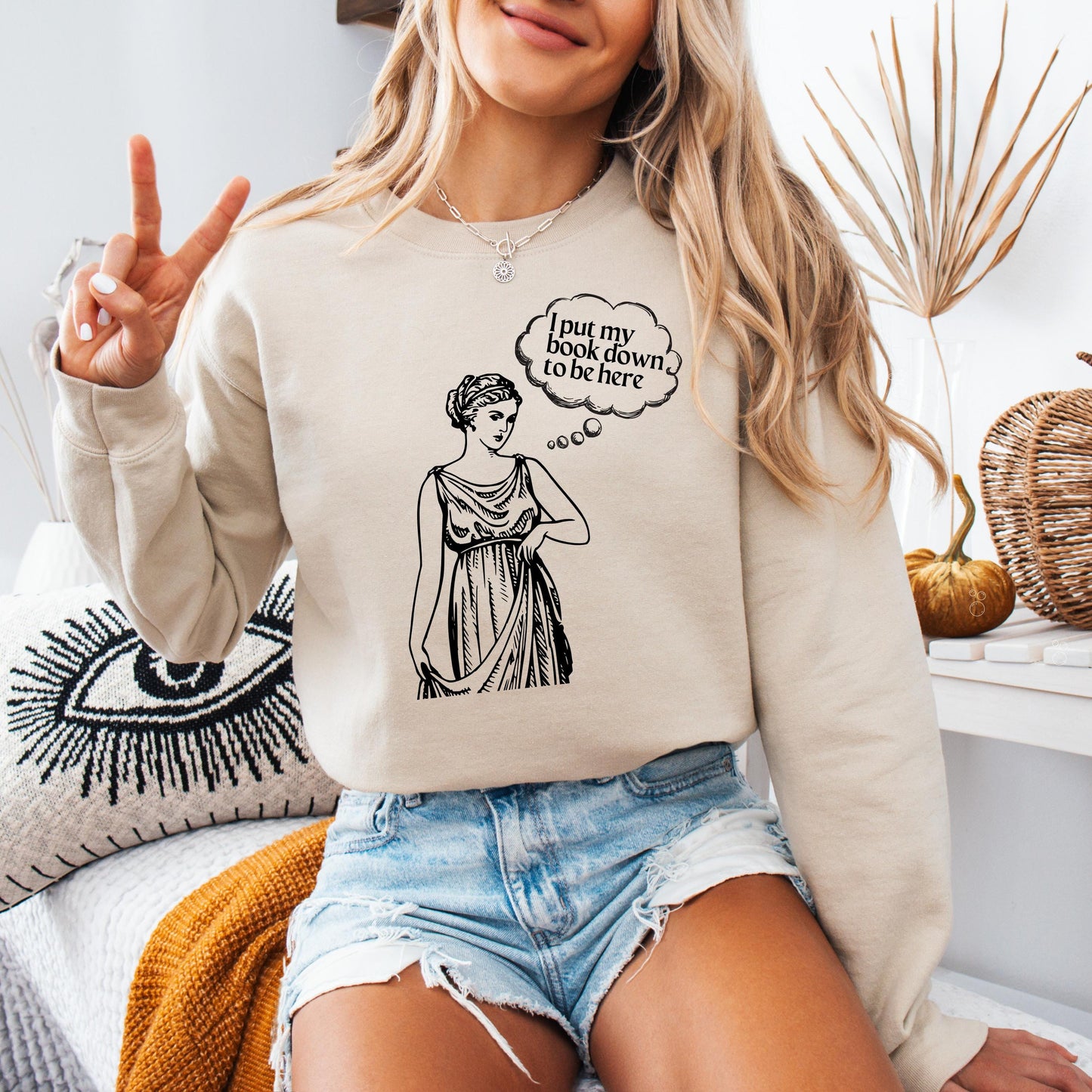 Vintage I Put My Book Down To Be Here Sweatshirt | T-Shirt ywd4kc-br.myshopify.com