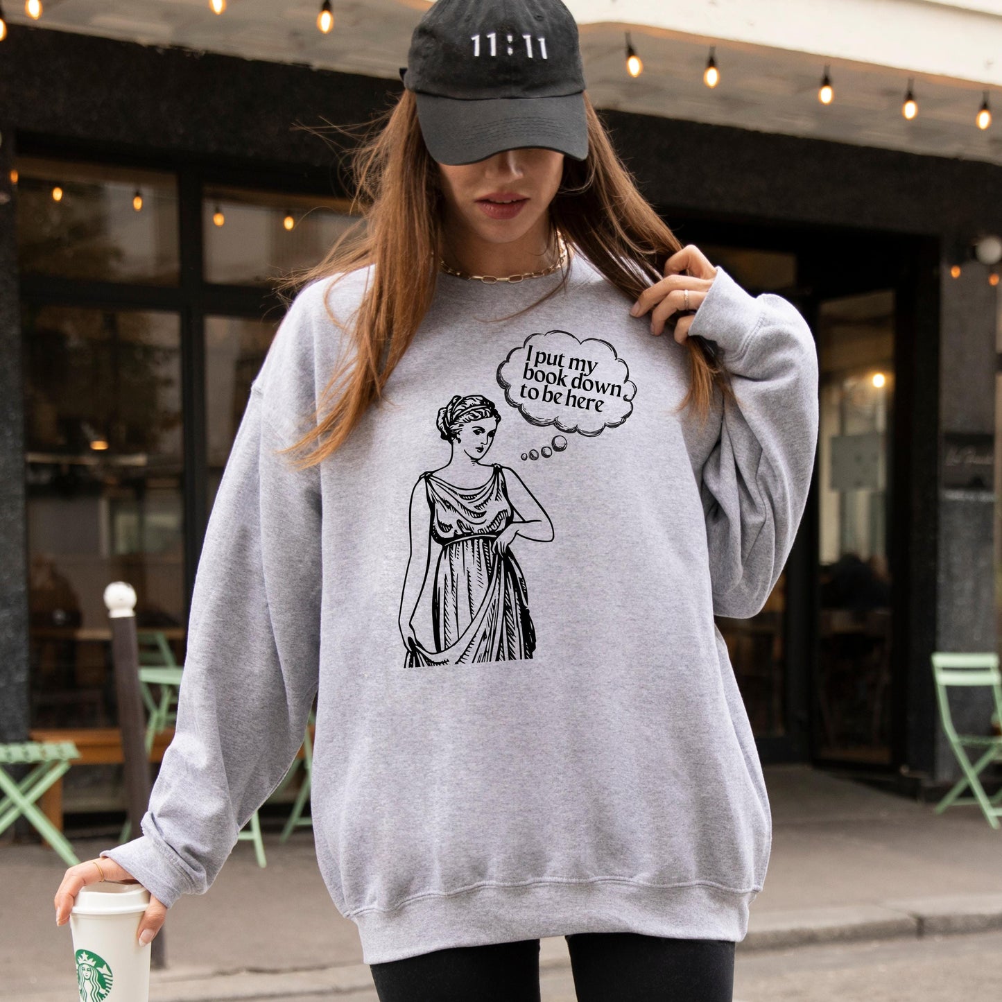 Vintage I Put My Book Down To Be Here Sweatshirt | T-Shirt ywd4kc-br.myshopify.com